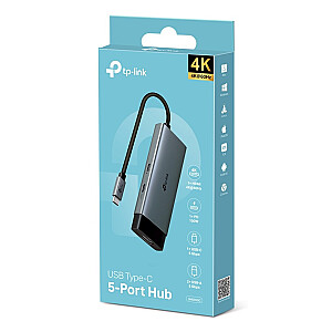 Интерфейсный концентратор TP-Link UH5020C USB Type-C 5000 Мбит/с Серый