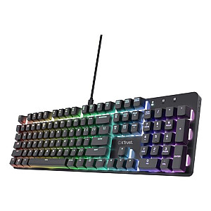 Trust GXT 871 Zora keyboard Gaming USB QWERTY US English Black