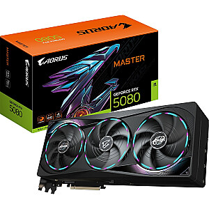 Gigabyte AORUS GeForce RTX 5080 Master 16GB GDDR7 vaizdo plokštė (GV-N5080AORUS M-16GD)