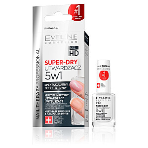 EVELINE Nail Therapy Super-Dry utwardzacz i wysuszacz do paznokci 5w1 12ml