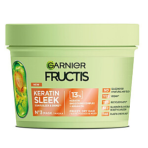 GARNIER Fructis Keratin Sleek Mask maska do włosów 370ml