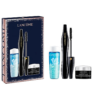 LANCOME SET Hypnose Mascara tusz do rzęs 001 + Facial Eye Makeup Remover płyn do demakijażu oczu 30ml + Eye Cream krem pod oczy 5ml