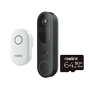 Reolink D340B Doorbell Battery with Chime and 64GB SD Card