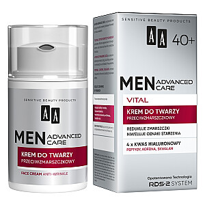 AA Men Advanced Care Vital 40+ Крем для лица против морщин 50 мл