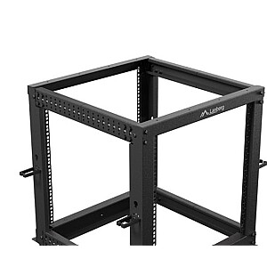 Open rack 19" 12U 600x600-1100 regulowany czarny 