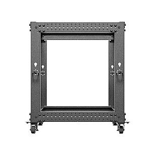 Open rack 19" 12U 600x600-1100 regulowany czarny 