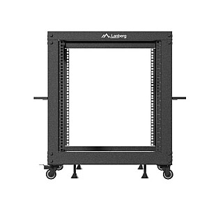 Open rack 19" 12U 600x600-1100 regulowany czarny 