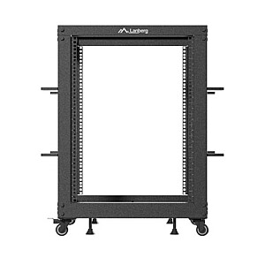 Открытый стеллаж 19&#39;&#39; 15U 600x600-1100 регулируемый черный 