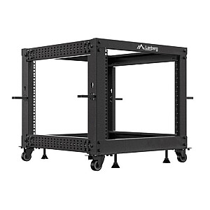 Открытая стойка 19&#39;&#39; 9U 600x600-1100 регулируемая черная 