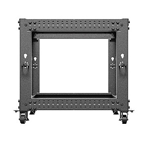 Открытая стойка 19&#39;&#39; 9U 600x600-1100 регулируемая черная 