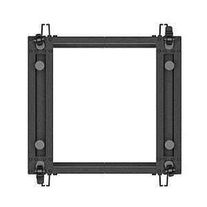 Открытая стойка 19&#39;&#39; 9U 600x600-1100 регулируемая черная 