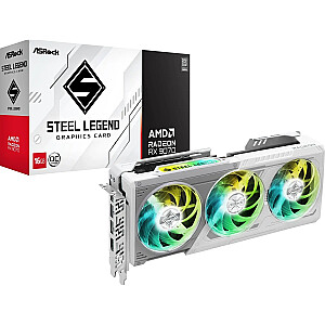 ASRock Radeon RX 9070 Steel Legend 16GB GDDR6 (RX9070 SL 16GO) vaizdo plokštė