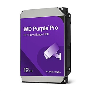 Western Digital WD Purple Pro Smart Video Hard Drive, 12TB, 3.5", HDD