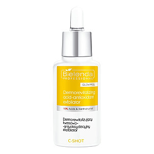 BIELENDA PROFESSIONAL C Shot Glow Peel dermorewitalizujący kwasowo - antyoksydacyjny eksfoliator 10% 30ml