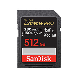 SanDisk SDSDXEP-512G-GN4IN 512GB SDXC UHS-II 10 klasės atminties kortelė