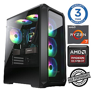 INTOP Ryzen 7 5700X 32GB 1TB SSD M.2 NVME+2TB RX5700 XT 8GB no-OS