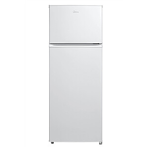 Midea Refrigerator | MDRT294FGE01 | Energy efficiency class E | Free standing | Double Door | Height 143 cm | Fridge net capacity 163 L | Freezer net capacity 41 L | 40 dB | White