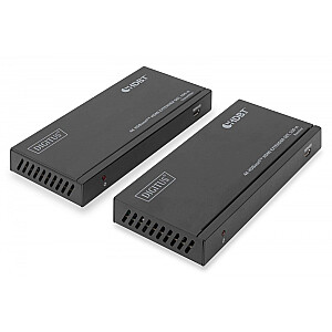 Przedłużacz / Extender HDMI HDBaseT 150m kat.5e/6/74K 60Hz PoC (Power over Cable) IR audio (zestaw)