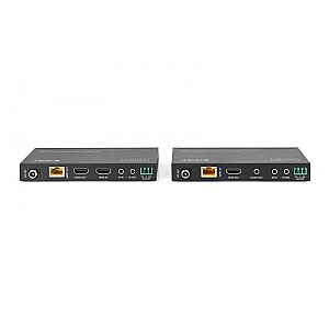 Удлинитель HDMI HDBaseT 150 м cat.5e/6/74K 60 Гц PoC (питание по кабелю) ИК-аудио (комплект)