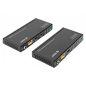 Удлинитель HDMI HDBaseT 150 м cat.5e/6/74K 60 Гц PoC (питание по кабелю) ИК-аудио (комплект)