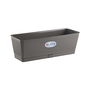Puķu kaste Liberty 50x18x16cm pelēka