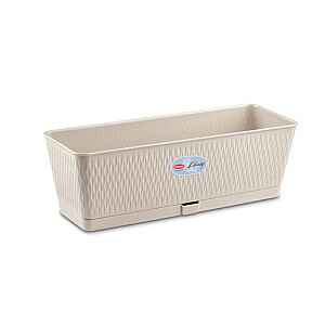 Puķu kaste Liberty 50x18x16cm balta