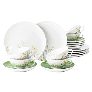 Tableware set for 6 people SELTMANN MEADOW GRASSES GREEN