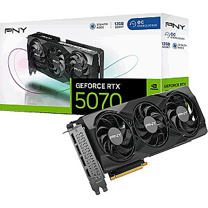 Видеокарта PNY GeForce RTX 5070 с разгоном (VCG507012TFXPB1-O)