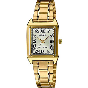 Laikrodžio prekės ženklas Casio Modelis Casio LTP-V007G-9B geltono aukso spalvos. Moteriški aksesuarai. Sezonas: visus metus.