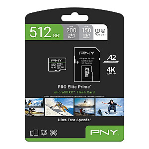 Карта памяти Elite Prime 512 ГБ microSDXC + SD-адаптер