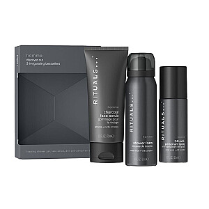 RITUALS SET Trial Homme 2024 SHOWER FOAM 50ml + DEO 50ml + FACE SCRUB 30ml
