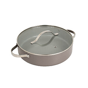 Mažas puodas su dangčiu MAESTRO MR-4009 (MR-4009-28S) 28 cm 3,9 l Pilka