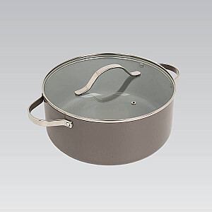 Puodas su dangteliu MAESTRO MR-4009 (MR-4009-18) 18 cm 1,9 l Pilka
