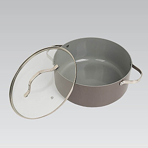 Puodas su dangteliu MAESTRO MR-4009 (MR-4009-18) 18 cm 1,9 l Pilka