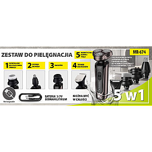 USB-набор для бритья MAESTRO MR-674 5 в 1