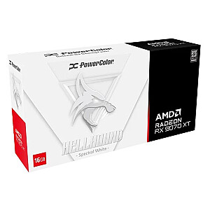 PowerColor Hellhound Radeon RX 9070 XT Spectral White AMD 16 ГБ GDDR6