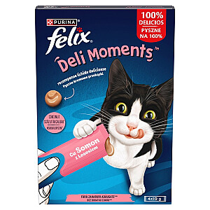 PURINA Felix Deli Moments Salmon - cat treats - 4x10g