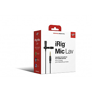 IK Multimedia iRig Mic Lav Black Clip-on microphone