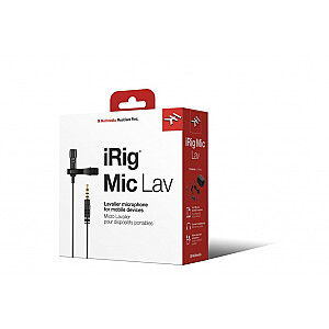 IK Multimedia iRig Mic Lav Black Clip-on microphone
