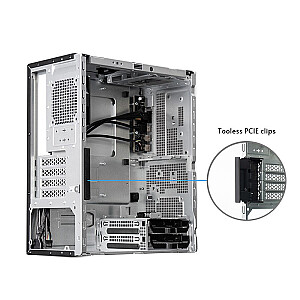 Chieftec Midi Tower BS-20B-OP, Schwarz o.NT Black