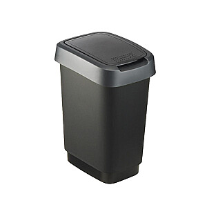 ROTHO Twist Silver - šiukšliadėžė – 25l