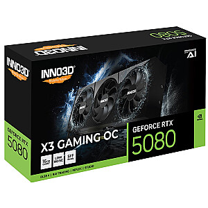 INNO3D GeForce RTX 5080 X3 GAMING 16 ГБ OC DLSS 4