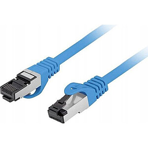 Lanberg Patchcord Lanberg S/FTP kat.8.1 0.5m LSZH CU Fluke praėjo niebieski