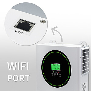 Hybrydowy Inwerter solarny Off-Grid 3500W | 100A | 24V | MPPT |  Sinus | opcja Wi-Fi | Power Factor 1.0 