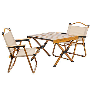Sulankstomas sodo stovyklavimo stalas DREVO 60cm