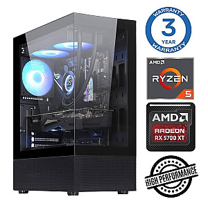 INTOP Ryzen 5 5600X 64GB 500SSD M.2 NVME+2TB RX5700 XT 8GB no-OS