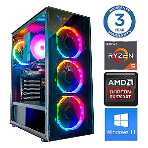 INTOP Ryzen 5 5600X 32GB 500SSD M.2 NVME+2TB RX5700 XT 8GB WIN11