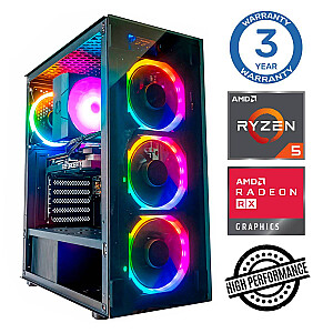 INTOP Ryzen 5 5500 32GB 1TB SSD M.2 NVME+2TB RX580 8GB no-OS