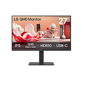 LG 27BA65QB-B | 27 " | IPS | 16:9 | 100 Hz | 5 ms | 2560 x 1440 pixels | 350 cd/m² | HDMI ports quantity 1