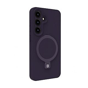 Evelatus Samsung Galaxy S25 Premium Magnetic with Stand Soft Touch Silicone Case Purple